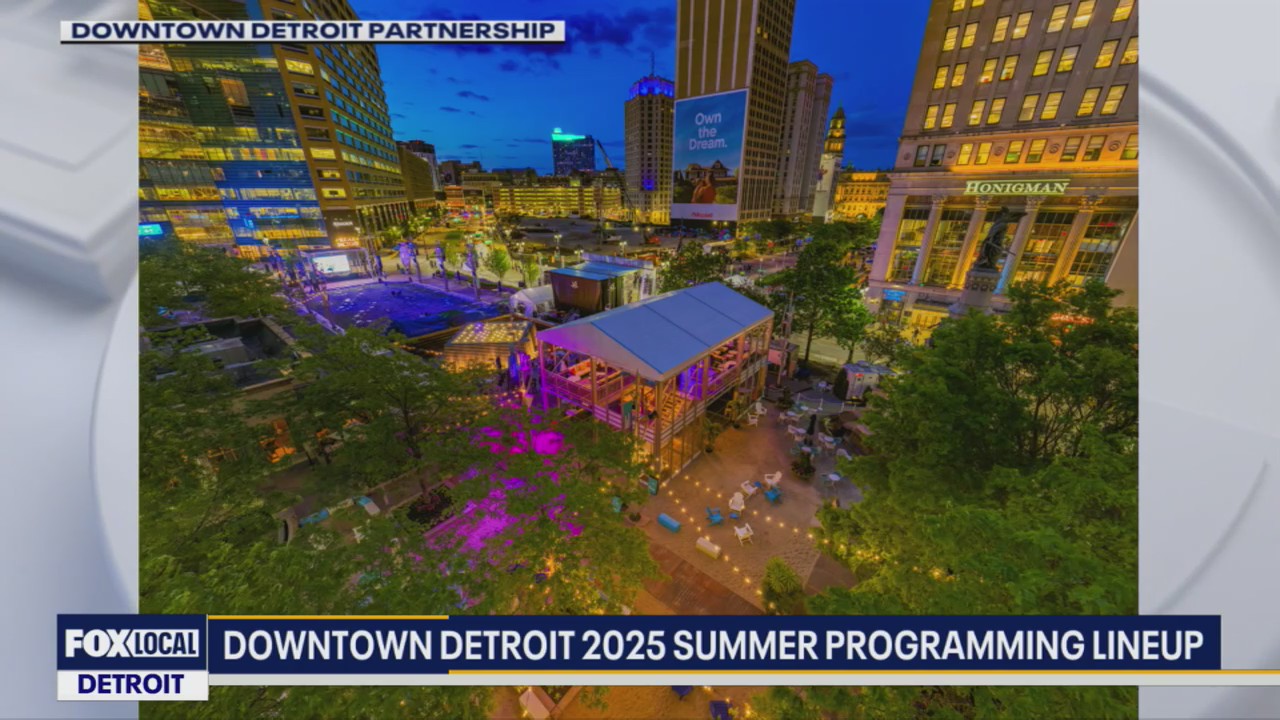 Downtown Detroit 2025 summer programming lineup | FOX 2 Detroit