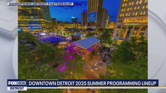 Downtown Detroit 2025 summer programming lineup