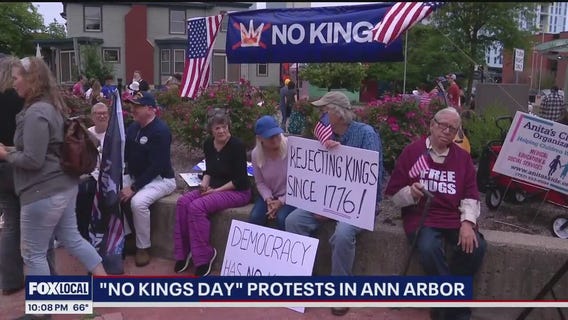 'No Kings Day' protesters gather across Michigan