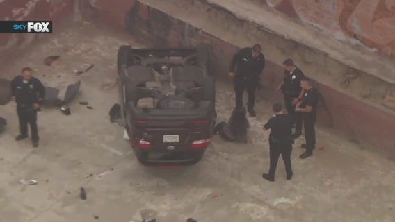 Pursuit suspect crashes into innocent driver