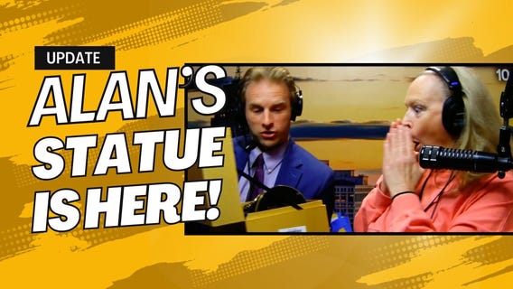 Alan?s Statue is here!