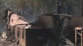 Home destroyed in Canyon Fire