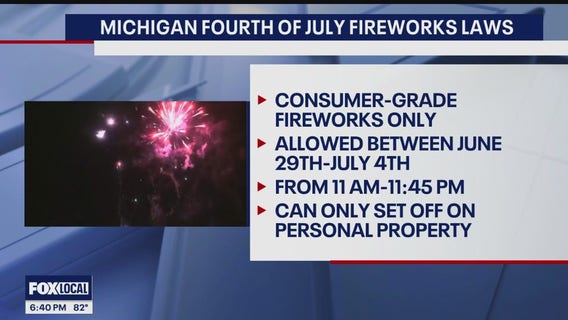 Michigan fireworks rules