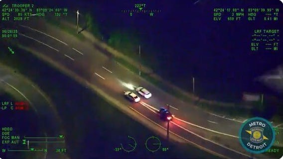 State police Trooper 2 helicopter tracks down pharmacy break-in suspect