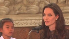 Angelina Jolie leaving Hollywood