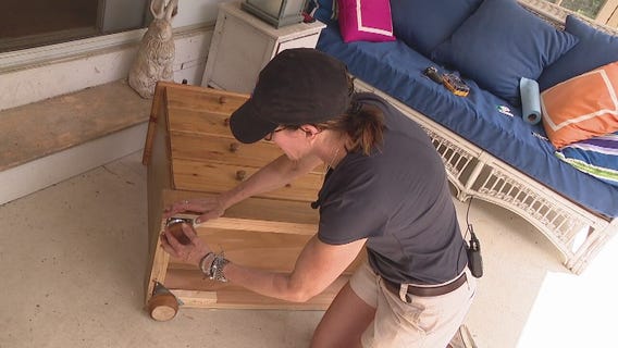 Jill of All Trades shows how to install furniture feet