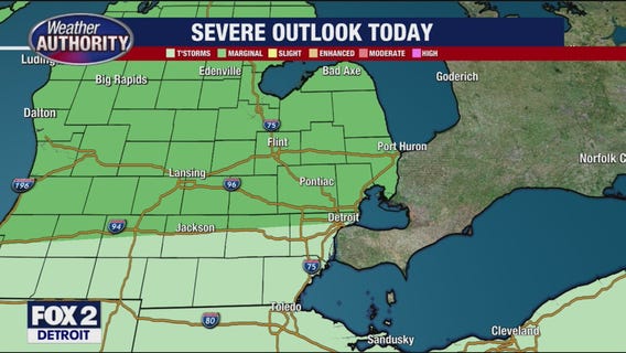 Isolated storm chance later