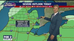 Strong storms possible Monday