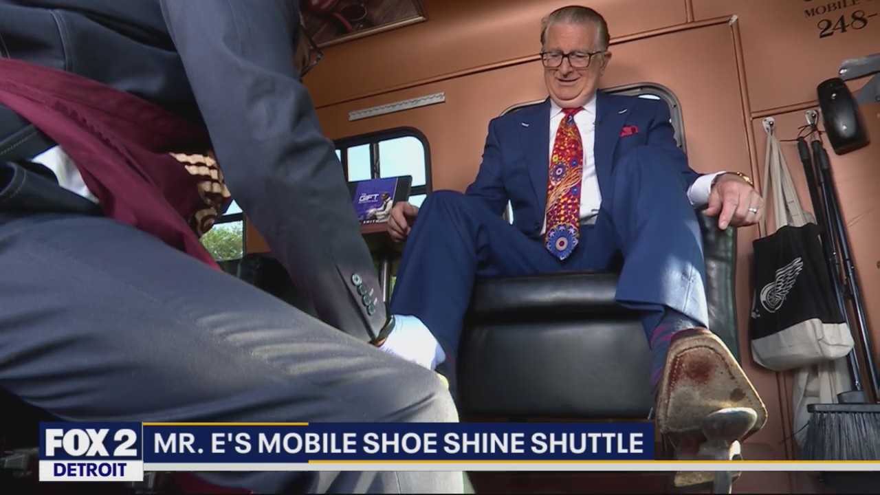 Mr Rails Shuttle Mr. E's Mobile Shoe Shine Shuttle | FOX 2 Detroit