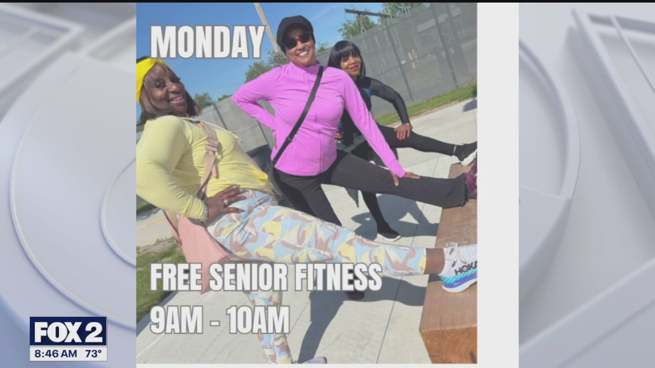 Free Senior Fitness Series happening now at Joe Louis Greenway