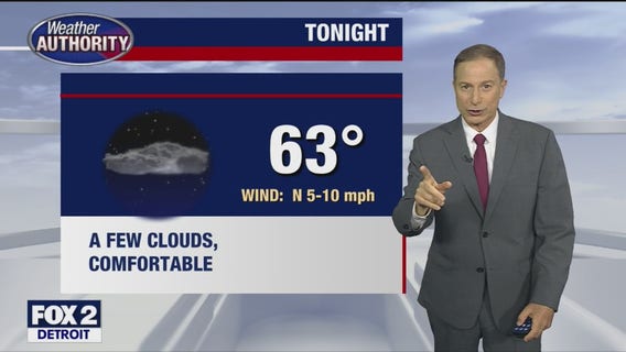 Partly sunny, warm and dry for Tuesday