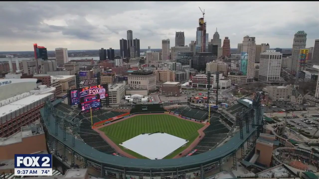 Comerica Park celebrating 25th anniversary