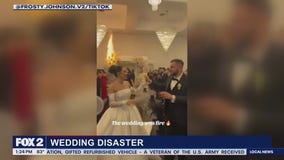Fire Erupts During Wedding Grand Entrance