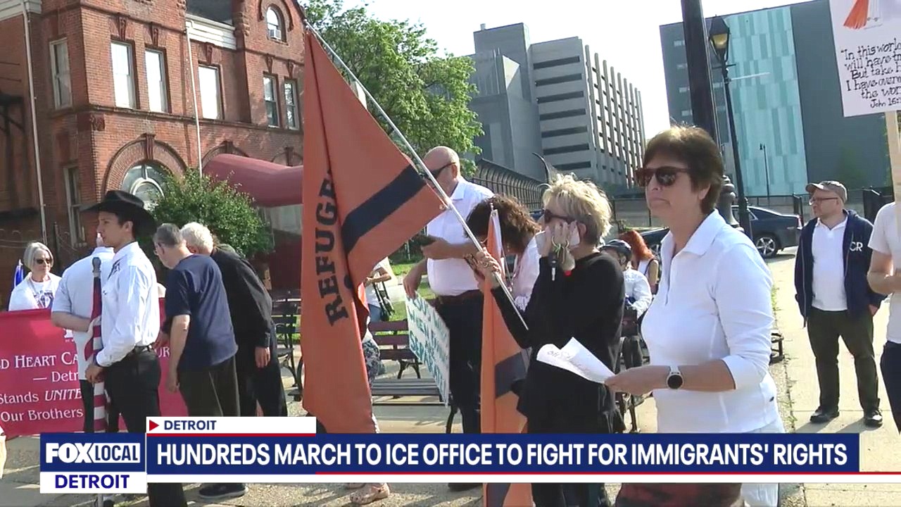 Faith leaders march for the rights of immigrants, migrants in Detroit