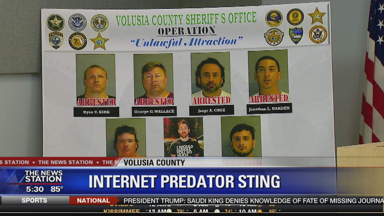 7 arrested in online child predator sting