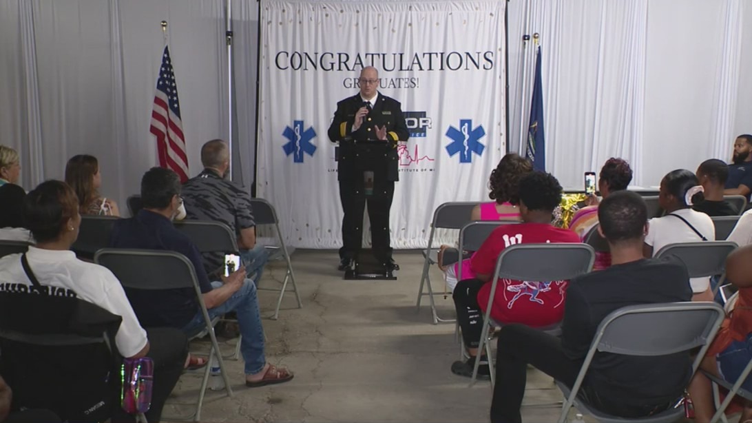 Graduation day for Detroit Emergency Medical Technicians