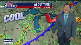 A cooler but cloudier day