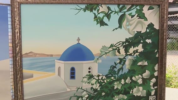 Checking out the Ann Arbor art fair