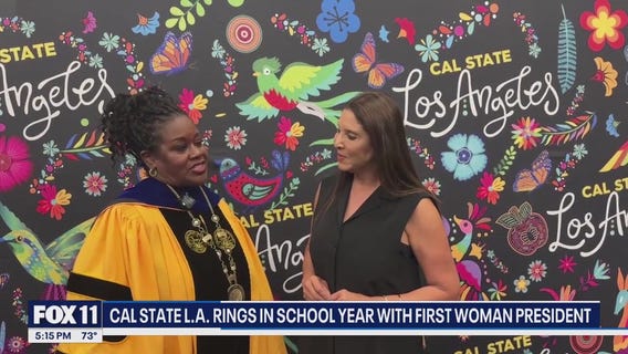 Cal State LA rings in school year with first woman president
