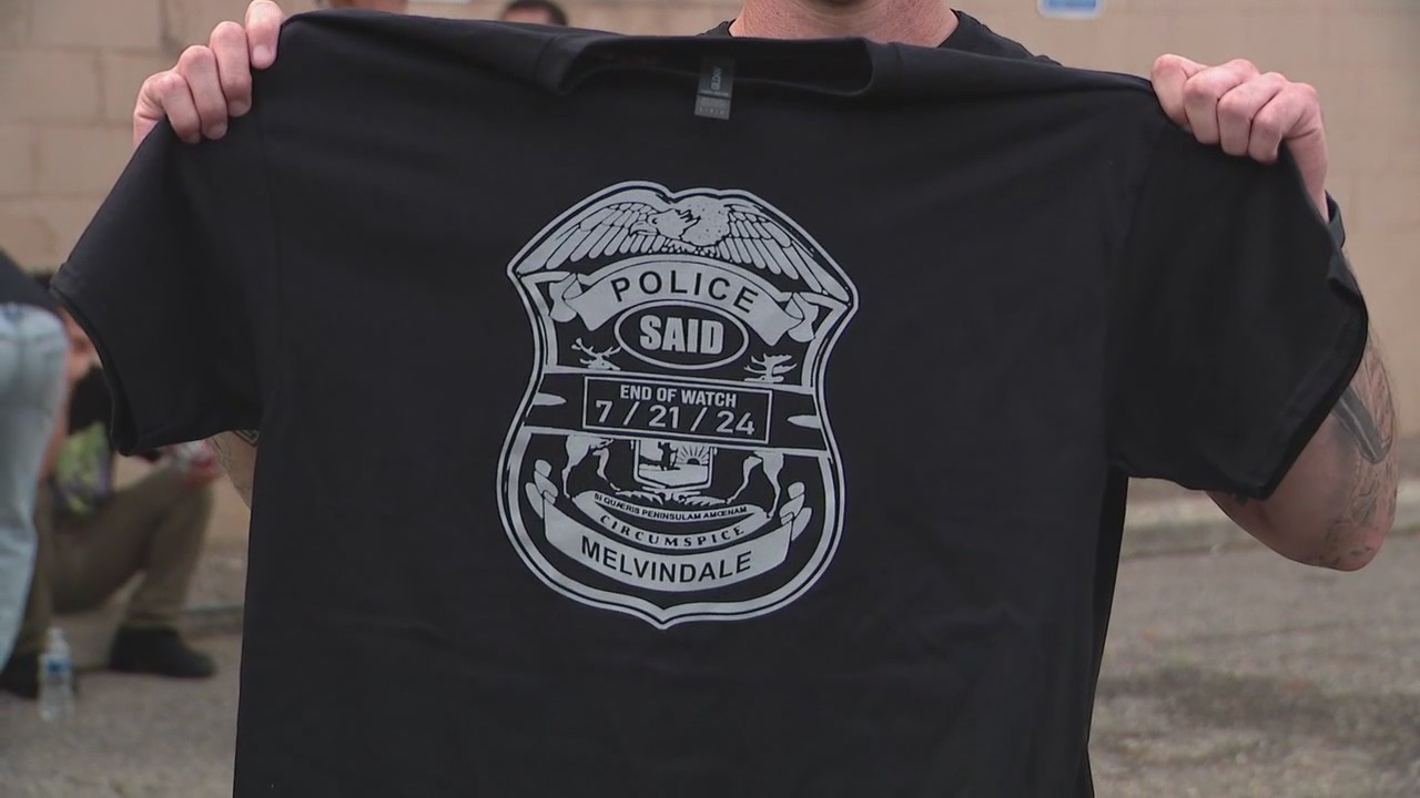 Melvindale mourns, celebrates fallen officer one year later