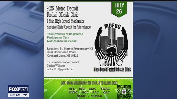 2025 Metro Detroit Football Officials Clinic