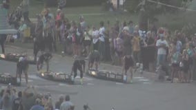 Sprint start to the AuSable River Canoe Marathon