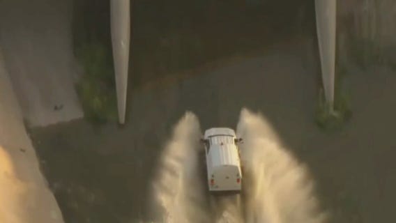 Pursuit suspect disappears into storm drain tunnel