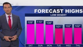 Weather forecast for Saturday, Aug. 23