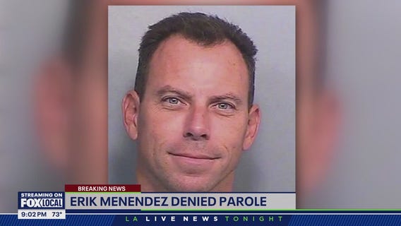 Erik Menendez denied parole; Lyle's hearing on Friday