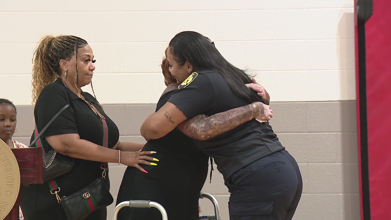 Detroit explosion survivor, EMS worker's emotional reunion
