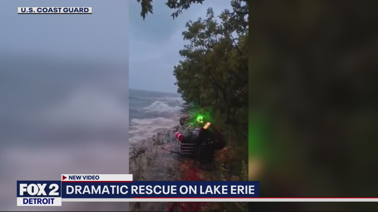 Coast Guard crew from Michigan saves three on Lake Erie