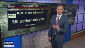 Rain is leaving and the sunshine is coming out