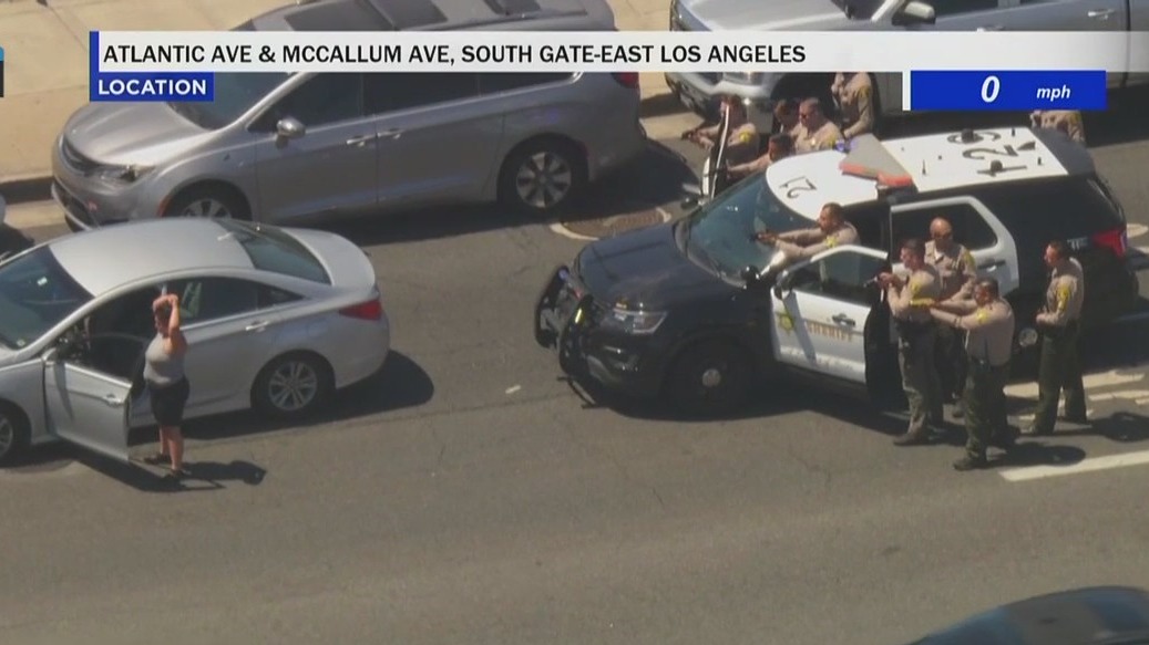 Suspect in stolen vehicle arrested in East LA