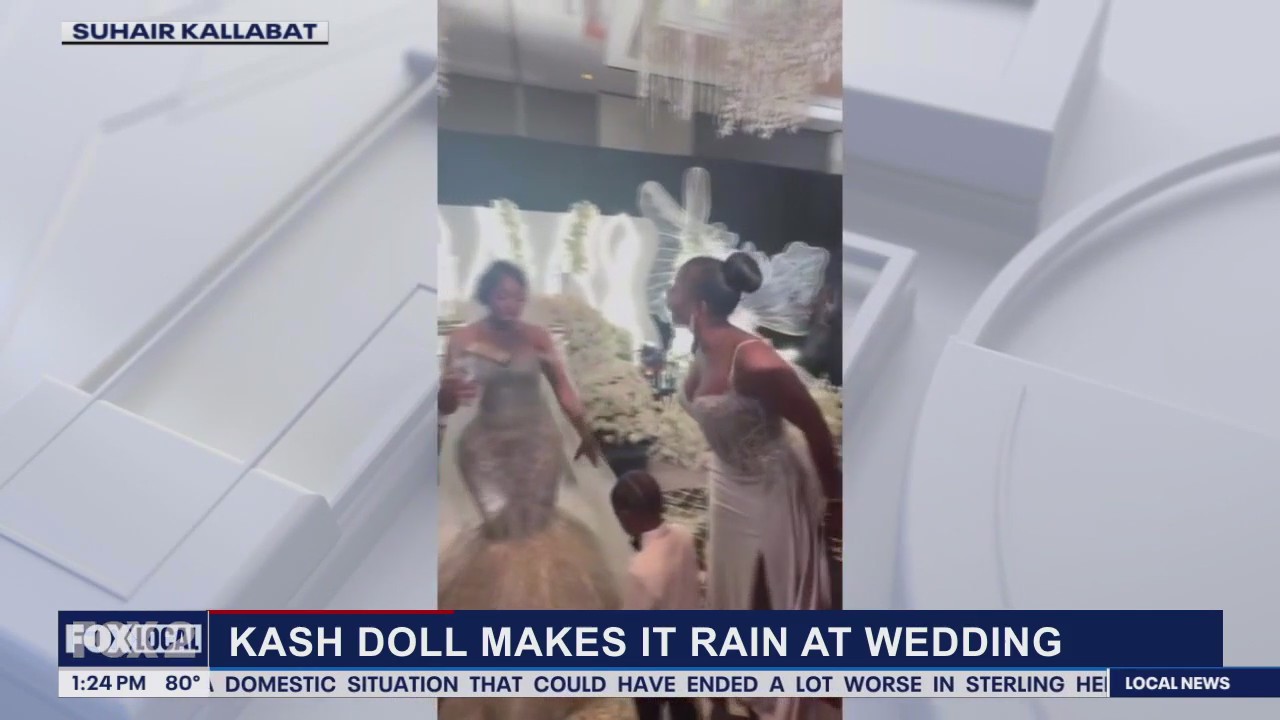 Kash Doll Shocks Guests by Throwing $20K in 20s at Best Friends on Wedding Day in Lavish Detroit Ceremony