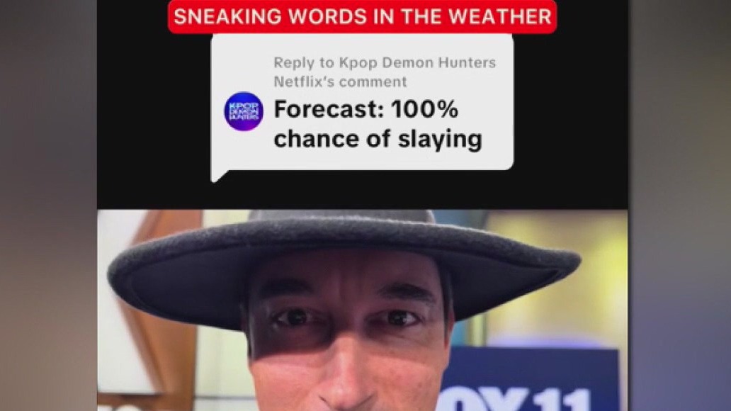 FOX 11's Adam Krueger sneaks Kpop Demon Hunters in weather