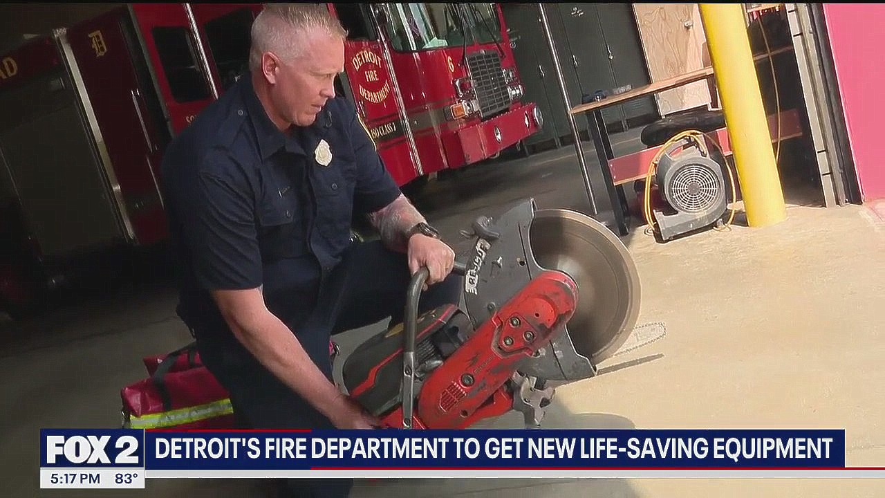 Detroit Fire's Heavy Rescue Squad outfitted with life saving equipment