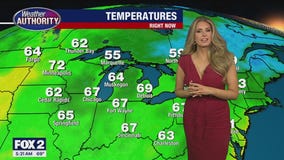 Spotty rain chance this afternoon