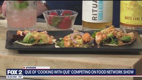 Que of 'Cooking with Que' competing on 'The Great Food Truck Race'