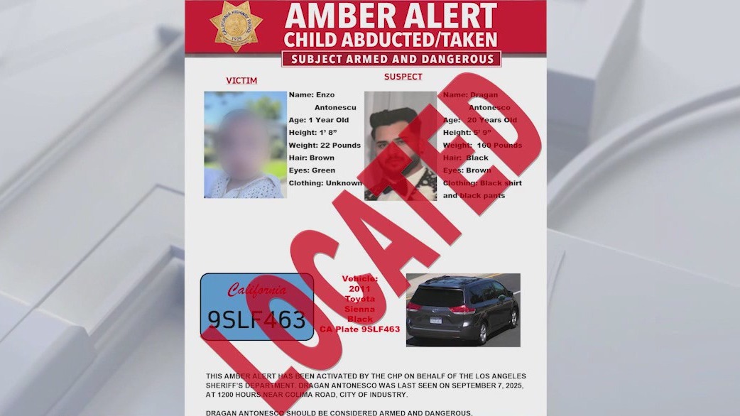 Amber Alert deactivated after baby found
