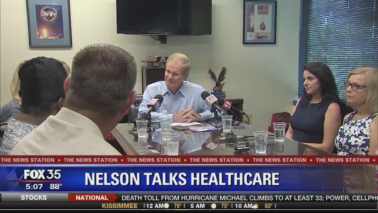Sen. Nelson in Orlando talking healthcare