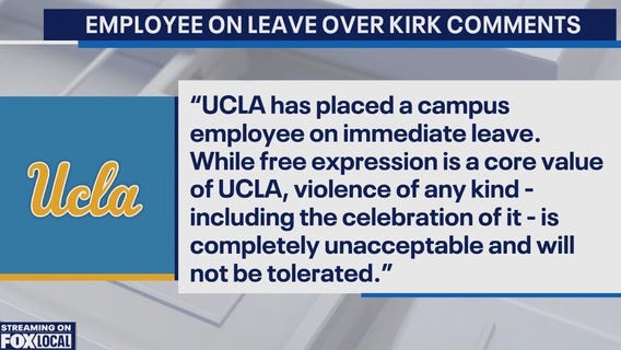 UCLA employee on leave over Charlie Kirk comments