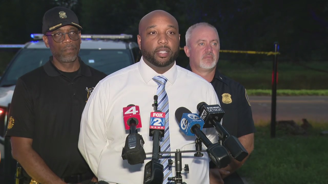 Detroit police presser on body found in the area of Lahser and Clarita