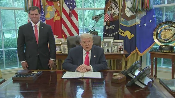 President Donald Trump - full statement from Oval Office on Social Security