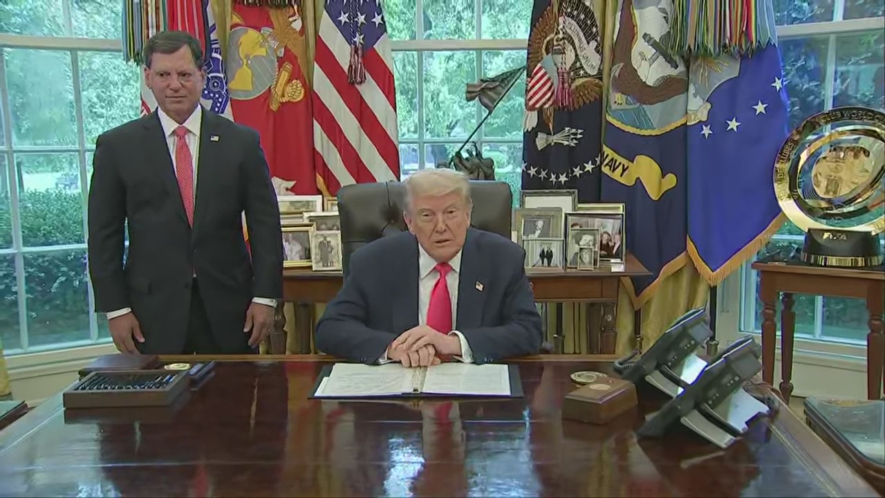President Donald Trump - full statement from Oval Office on Social Security