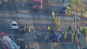 Multi-car crash under investigation in North Hollywood