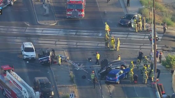 Multi-car crash under investigation in North Hollywood