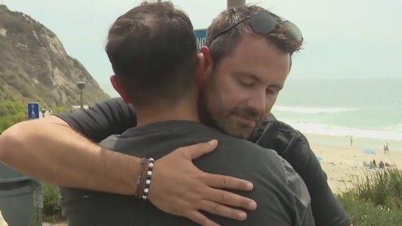 Man thanks stranger who saved his life
