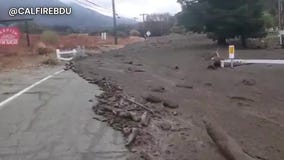 Mud flow reported in Oak Glen