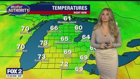 Drier overnight, few rain chances Wednesday!