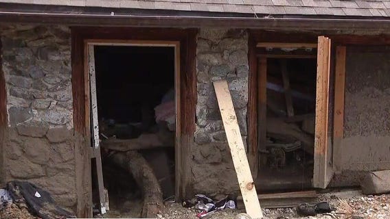 Homes destroyed in debris flow in Forest Falls
